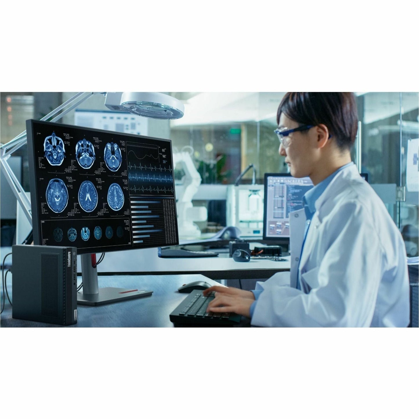 Lenovo ThinkCentre M90q Gen 3 11U50068US Desktop Computer - Intel Core i5 12th Gen i5-12500 Hexa-core (6 Core) 3 GHz - 8 GB RAM DDR5 SDRAM M.2 PCI Express NVMe 4.0 x4 SSD - Tiny - Black