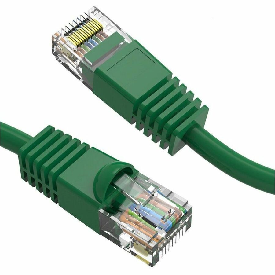 Axiom 30FT CAT5E 350mhz Patch Cable Molded Boot (Green) - TAA Compliant