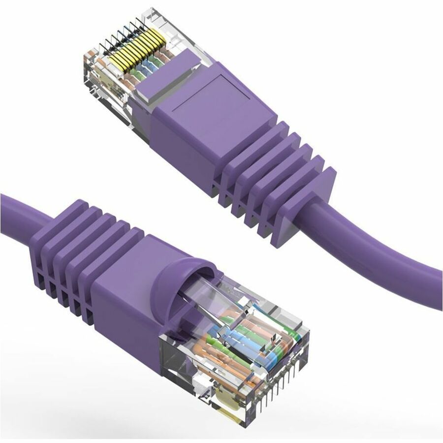 Axiom 30FT CAT5E 350mhz Patch Cable Molded Boot (Purple) - TAA Compliant