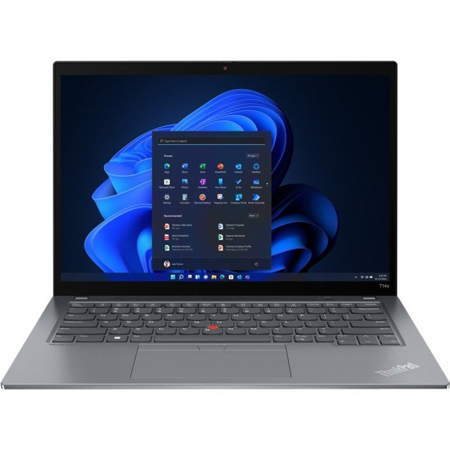 Lenovo ThinkPad T14s Gen 3 21BRS10C00 14" Notebook - WUXGA - 1920 x 1200 - Intel Core i7 12th Gen i7-1260P Dodeca-core (12 Core) 2.10 GHz - 16 GB Total RAM - 16 GB On-board Memory - 512 GB SSD - Storm Gray