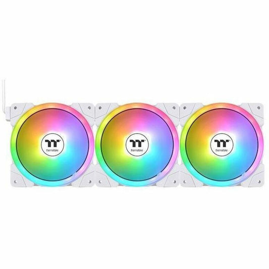 Thermaltake SWAFAN EX14 ARGB Sync PC Cooling Fan White TT Premium Edition (3-Fan Pack) - 3 Pack