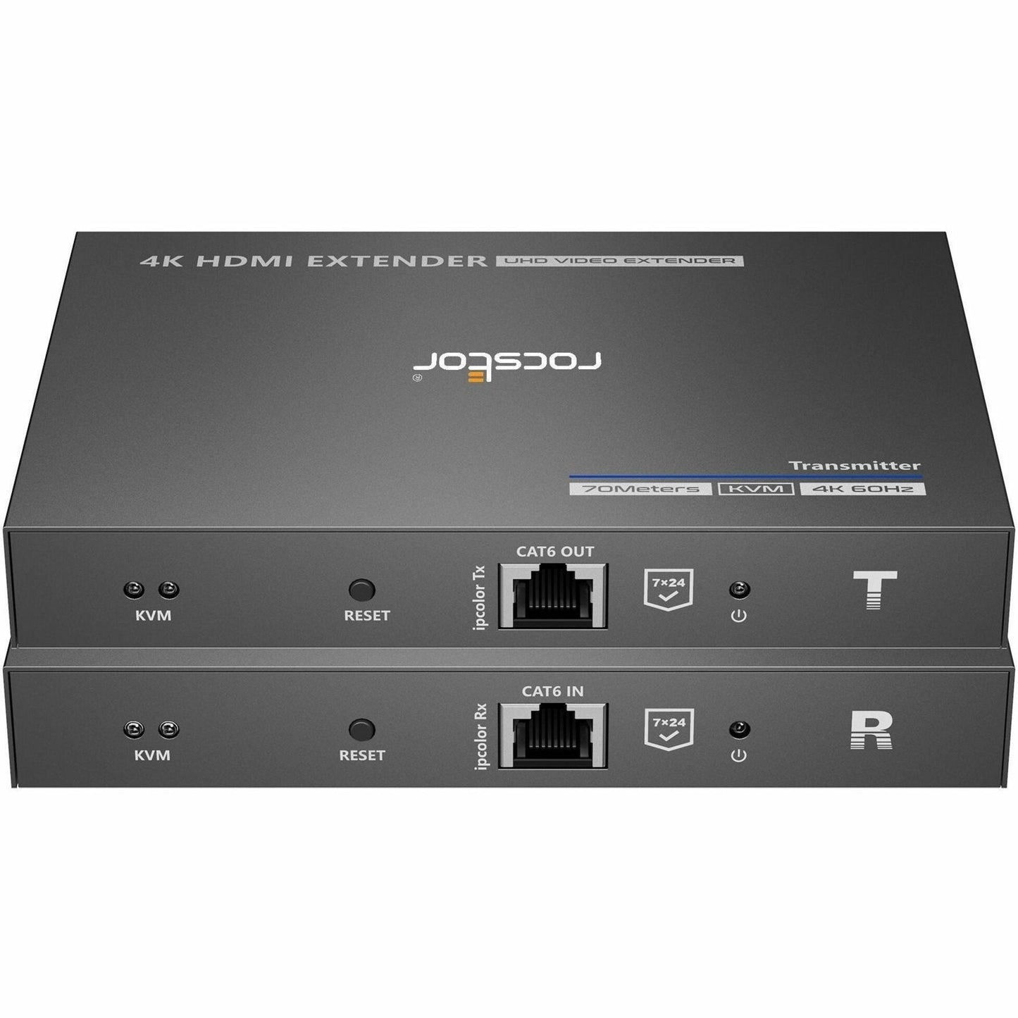 Rocstor 4K 60Hz HDMI KVM Extender over CAT6/CAT6a/Cat7 Ethernet Cable - up to 230ft