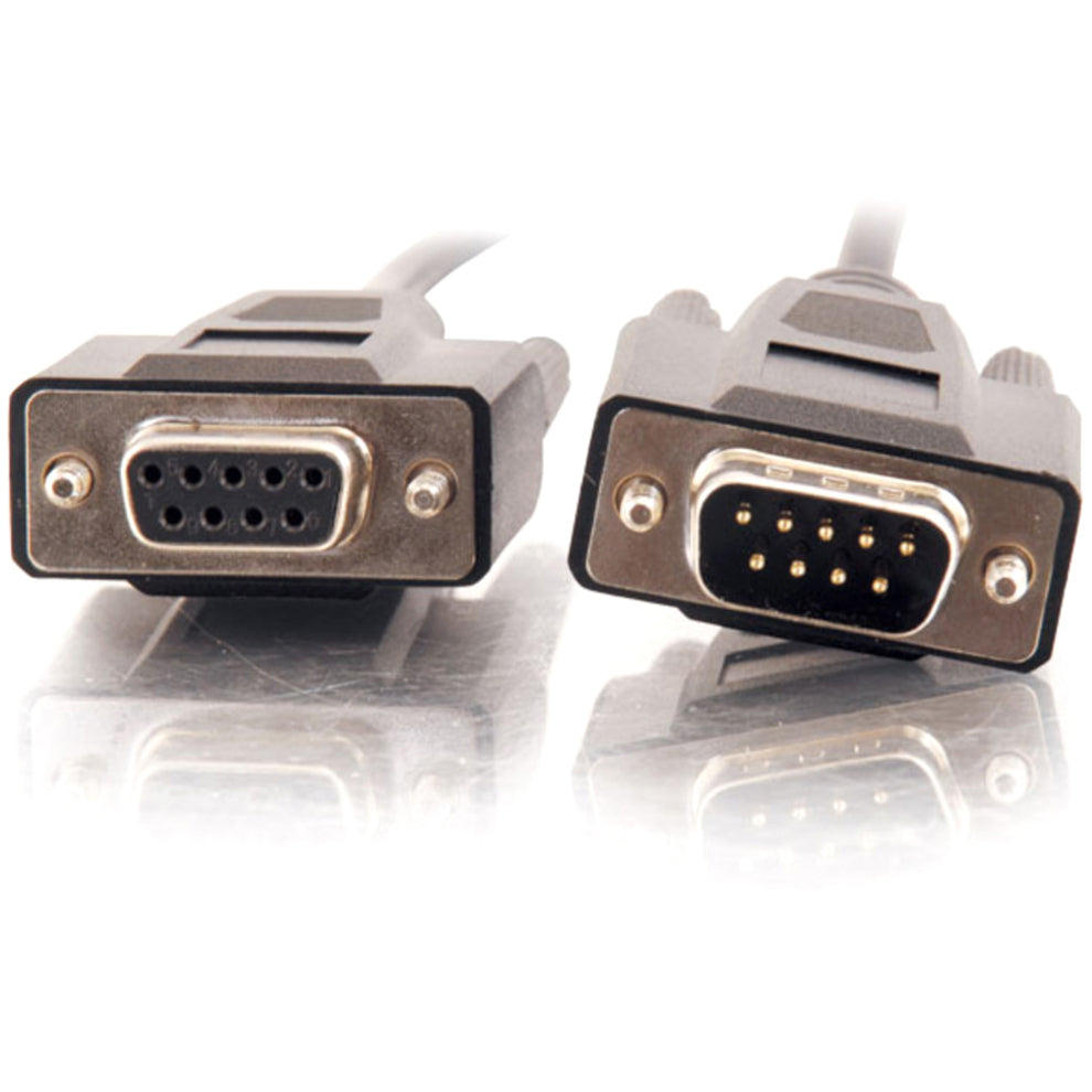 C2G 25ft DB9 M/F Extension Cable - Black