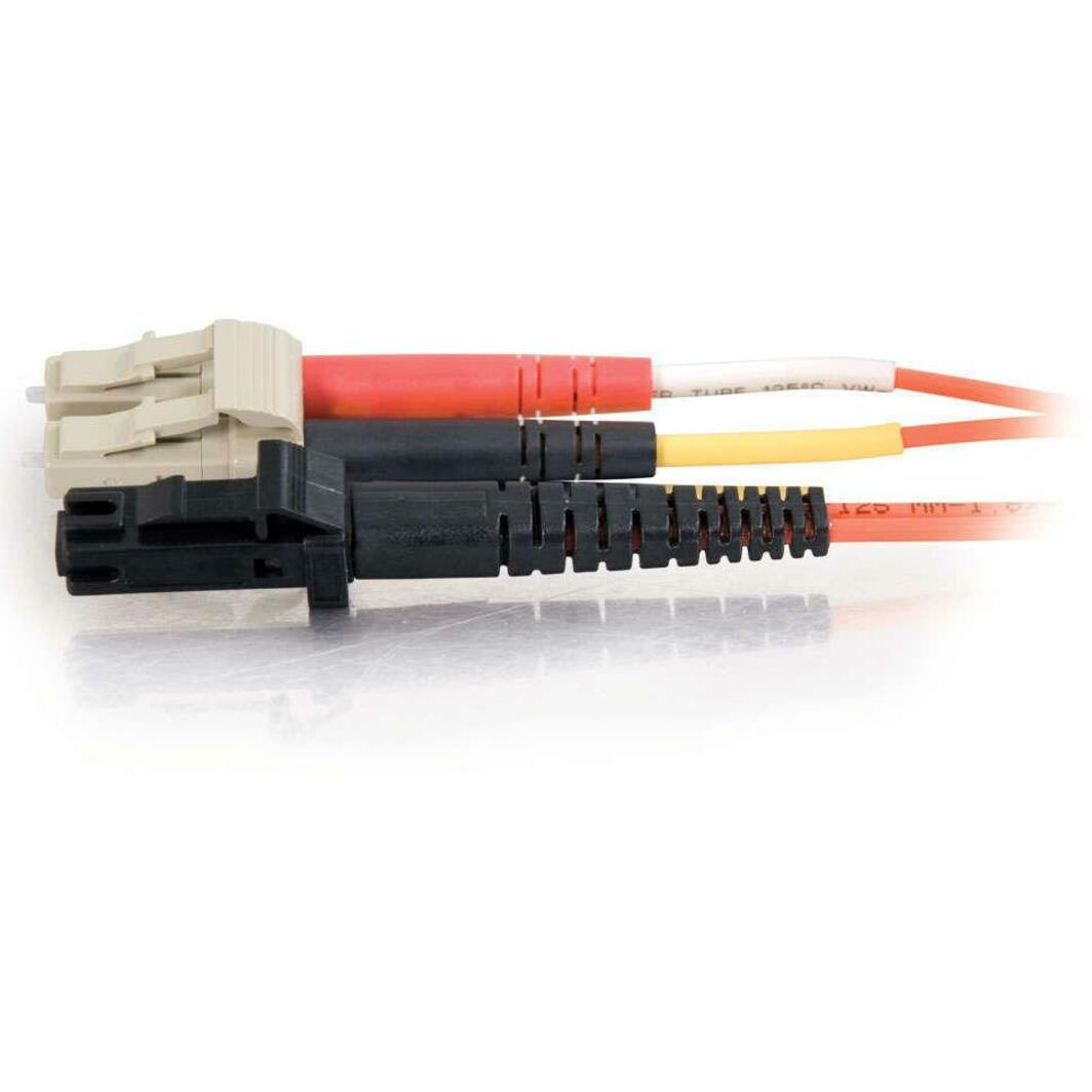 C2G-20m LC-MTRJ 62.5/125 OM1 Duplex Multimode PVC Fiber Optic Cable - Orange