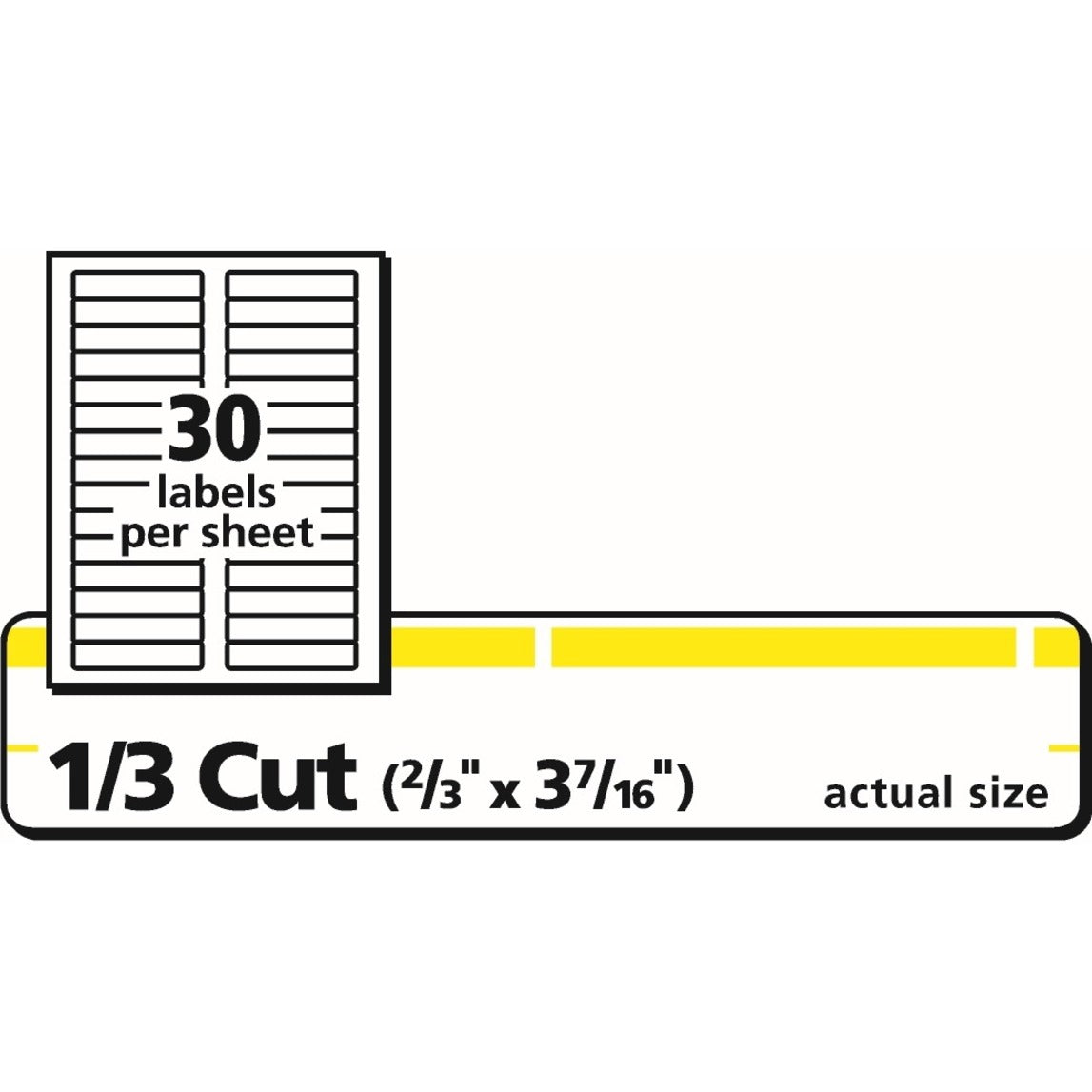 Avery® TrueBlock File Folder Labels