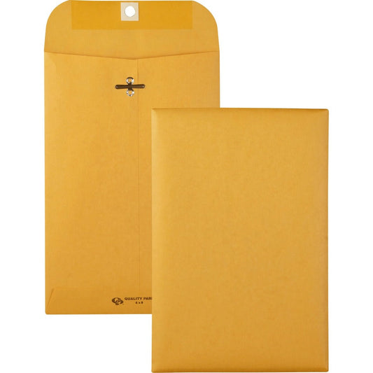 Quality Park 6 x 9 Clasp Envelopes with Deeply Gummed Flaps