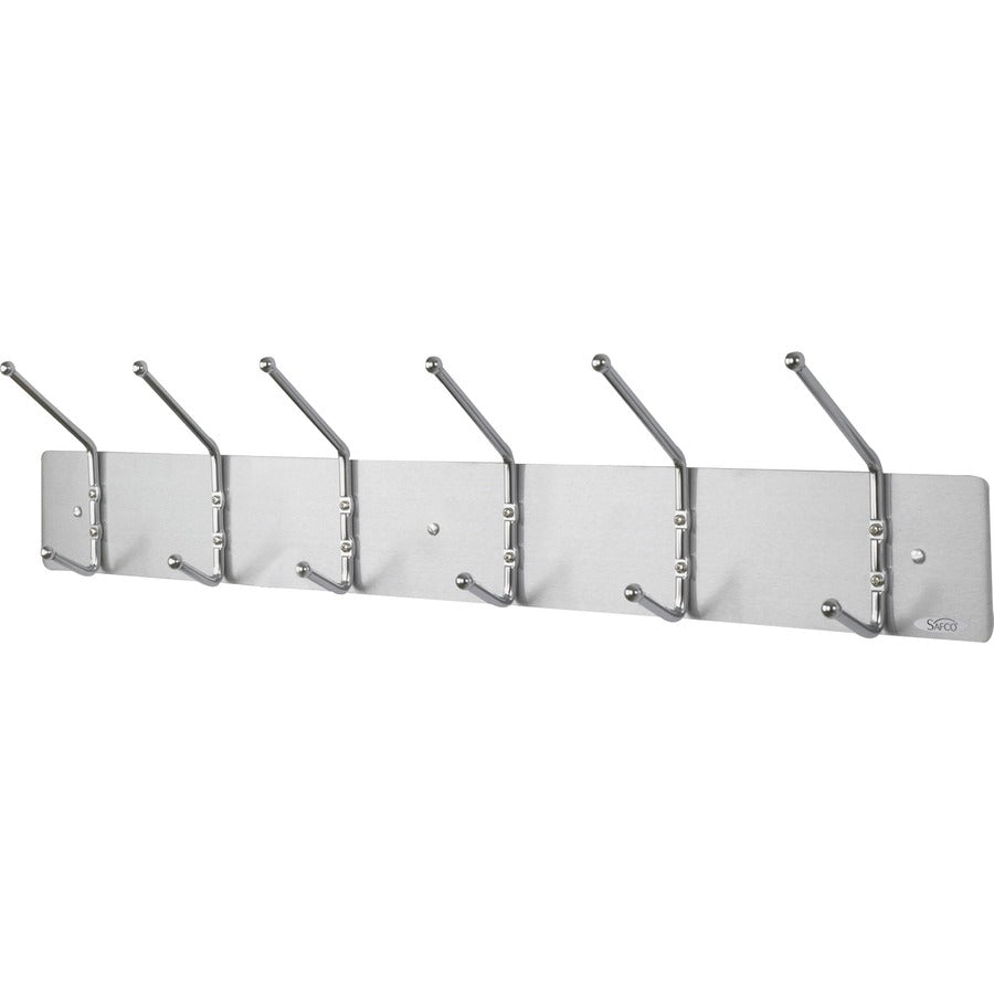 Safco 6-Hook Contemporary Steel Coat Hooks