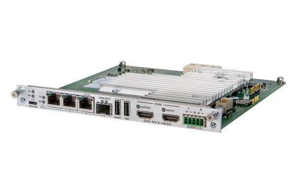 Crestron DM NVX 4K60 4:4:4 HDR Network AV Encoder/Decoder Card with Downmixing and Dante Audio