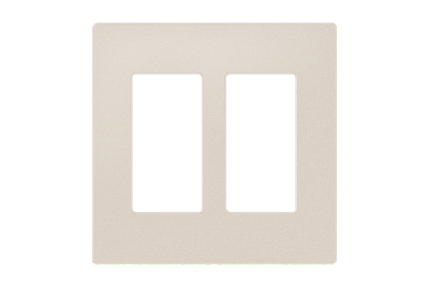 Crestron Decorator Style Faceplate, 2-Gang, Almond Textured