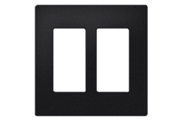Crestron 2-Gang Decorator Style Faceplate for HD-MD-300-C-E and DM-TX-200-C-2G Series, Black Textured