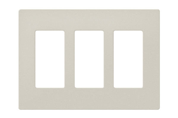 Crestron Decorator Style Faceplate, 3-Gang, Latte Textured