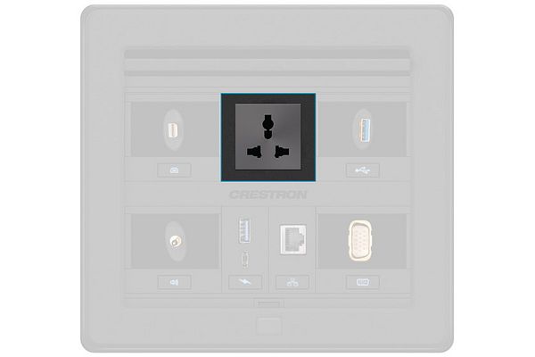 Crestron AC Power Outlet Module for FT2 Series, Dual, Universal