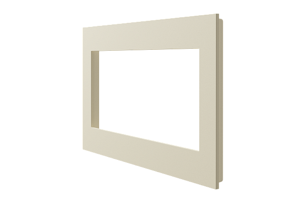 Crestron Horizon 2 Faceplate, 3-Gang, Almond