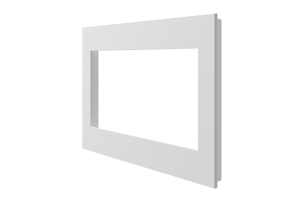 Crestron Horizon 2 Faceplate, 3-Gang, White
