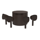 Crestron Reference 4.1 Landscape Solution, Bronze Textured, Four 4 in. Satellites, One 10 in. Subwoofer