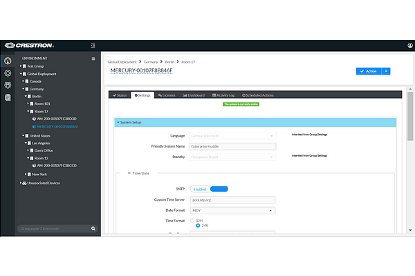 Crestron XiO Cloud Provisioning and Management Service, Support License for one room per month