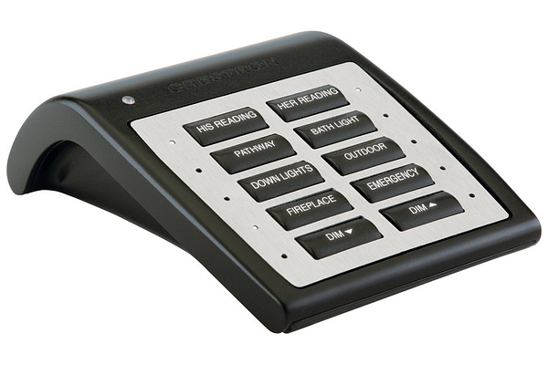 Crestron Wireless Tabletop Keypad, Black Textured