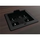 Crestron FlipTop™ FT2 Series Cable Management System, 700 Size, Electrical, Pass-Through Lid, Black