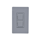 Crestron Cameo Wireless In-Wall Dimmer, 120V, Gray Smooth