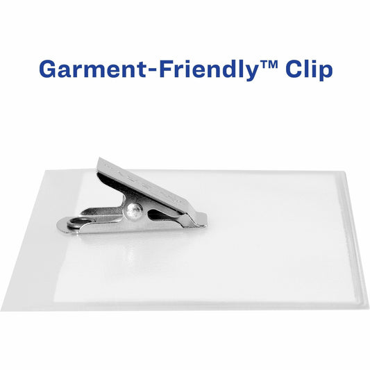 Avery&reg; Garment-Friendly Clip-Style Name Badges