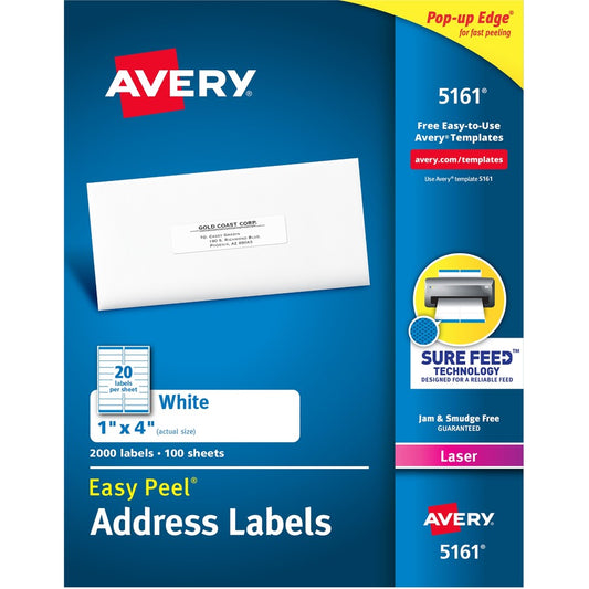 Avery&reg; Easy Peel&reg; Address Labels with Sure Feed&trade; Technology