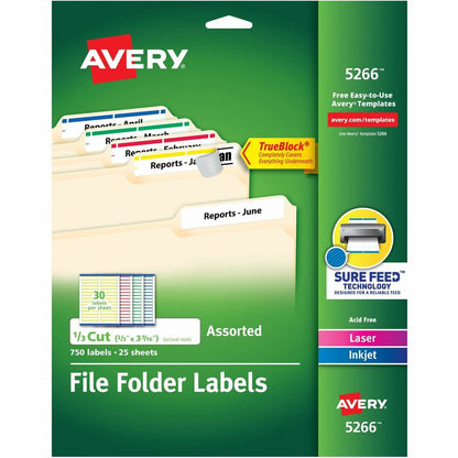 Avery&reg; TrueBlock File Folder Labels