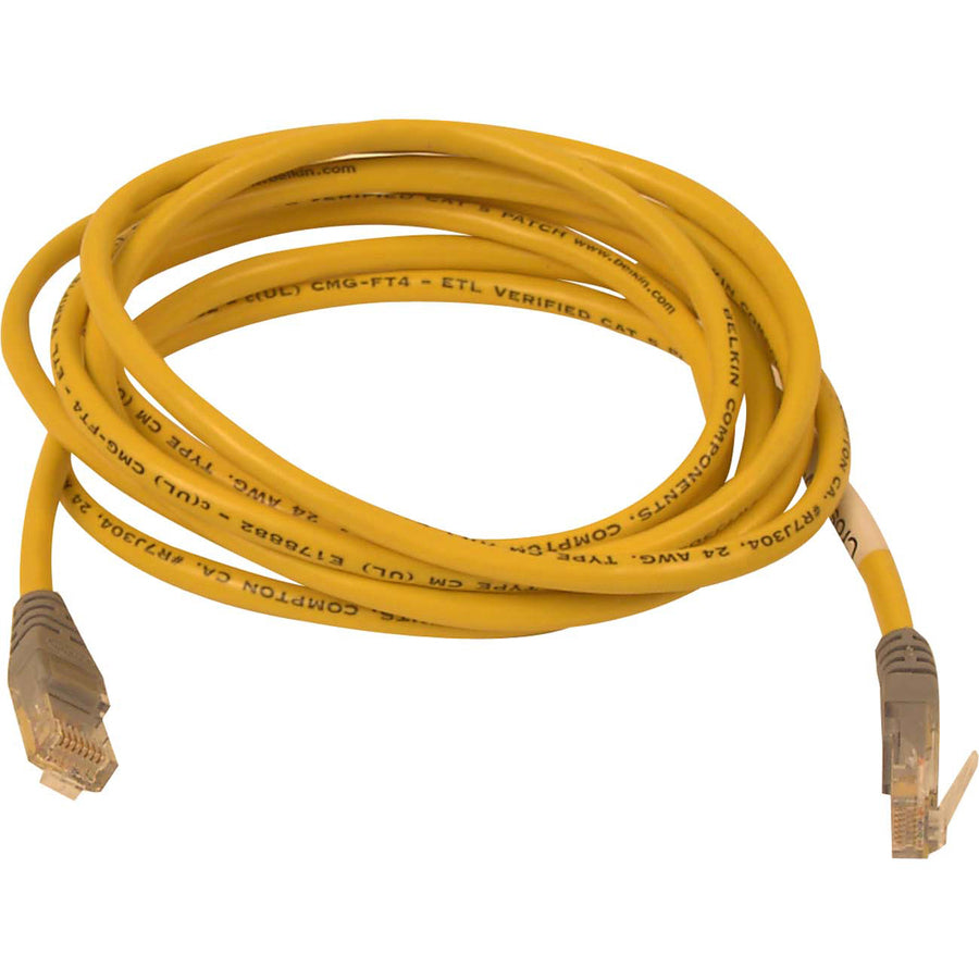 25FT CAT5E YELLOW CROSSOVER    