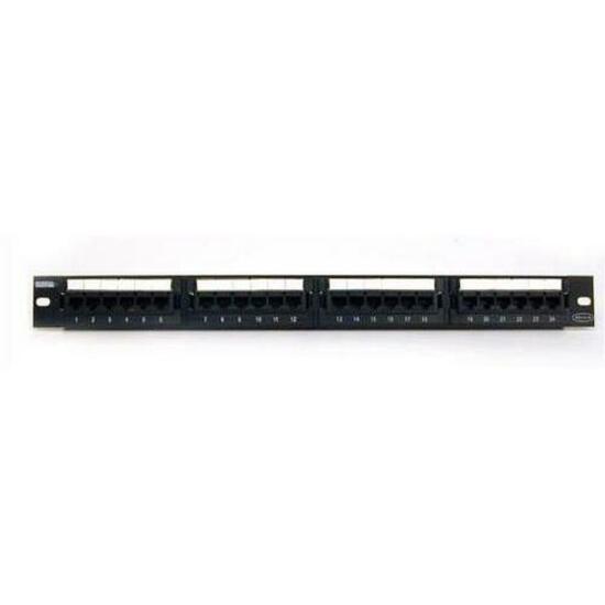 24PORT CAT5 BLACK RACK MOUNT   