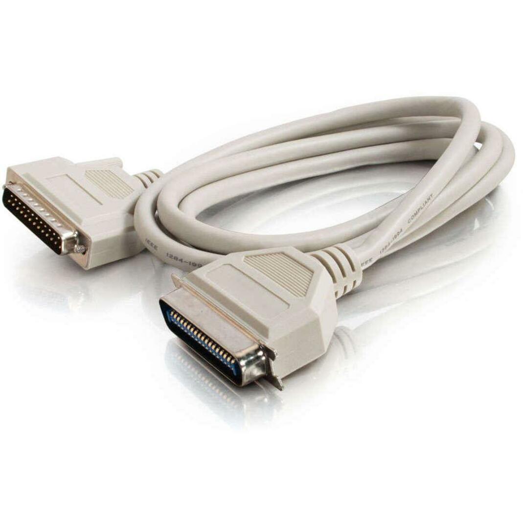 C2G 50ft IEEE-1284 DB25 Male to Centronics 36 Male Parallel Printer Cable