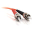 C2G 2m ST-ST 62.5/125 Duplex Multimode OM1 Fiber Cable - Orange - 6ft