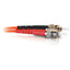 C2G 2m ST-ST 62.5/125 Duplex Multimode OM1 Fiber Cable - Orange - 6ft