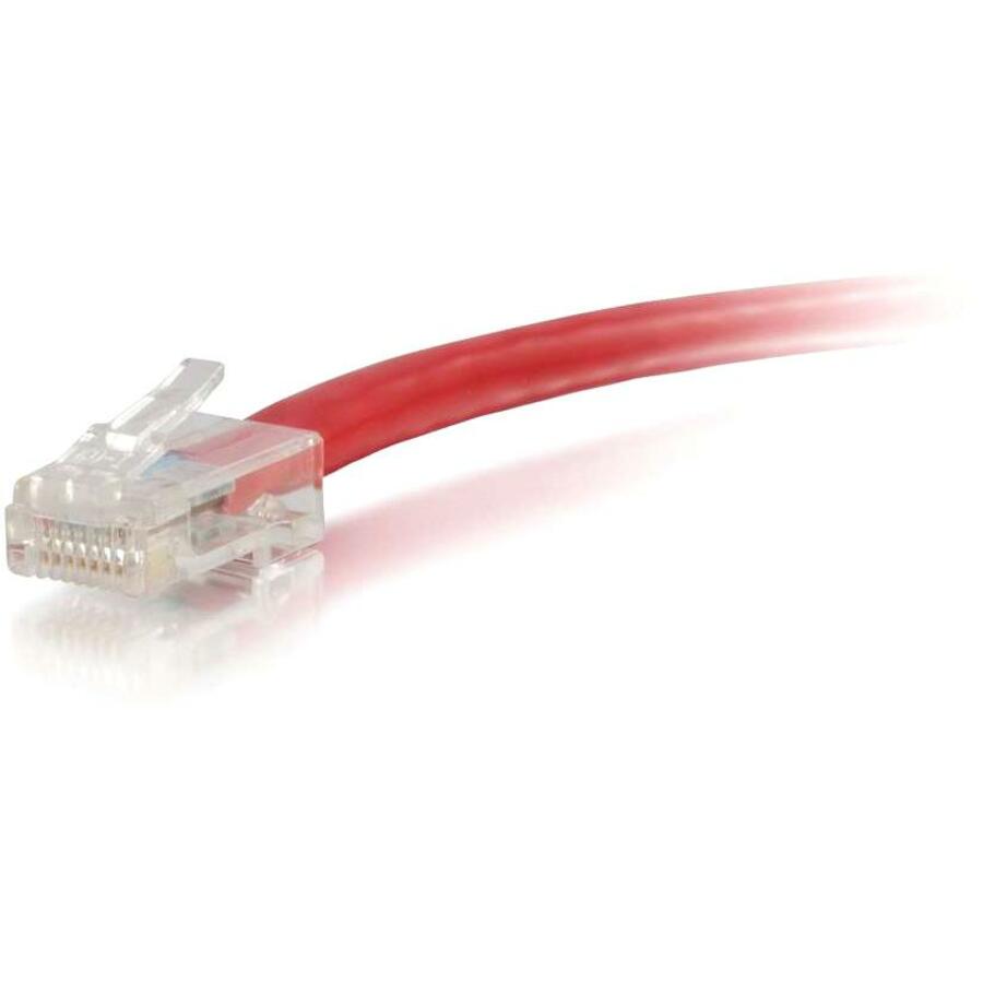 C2G-50ft Cat5e Non-Booted Unshielded (UTP) Network Patch Cable - Red