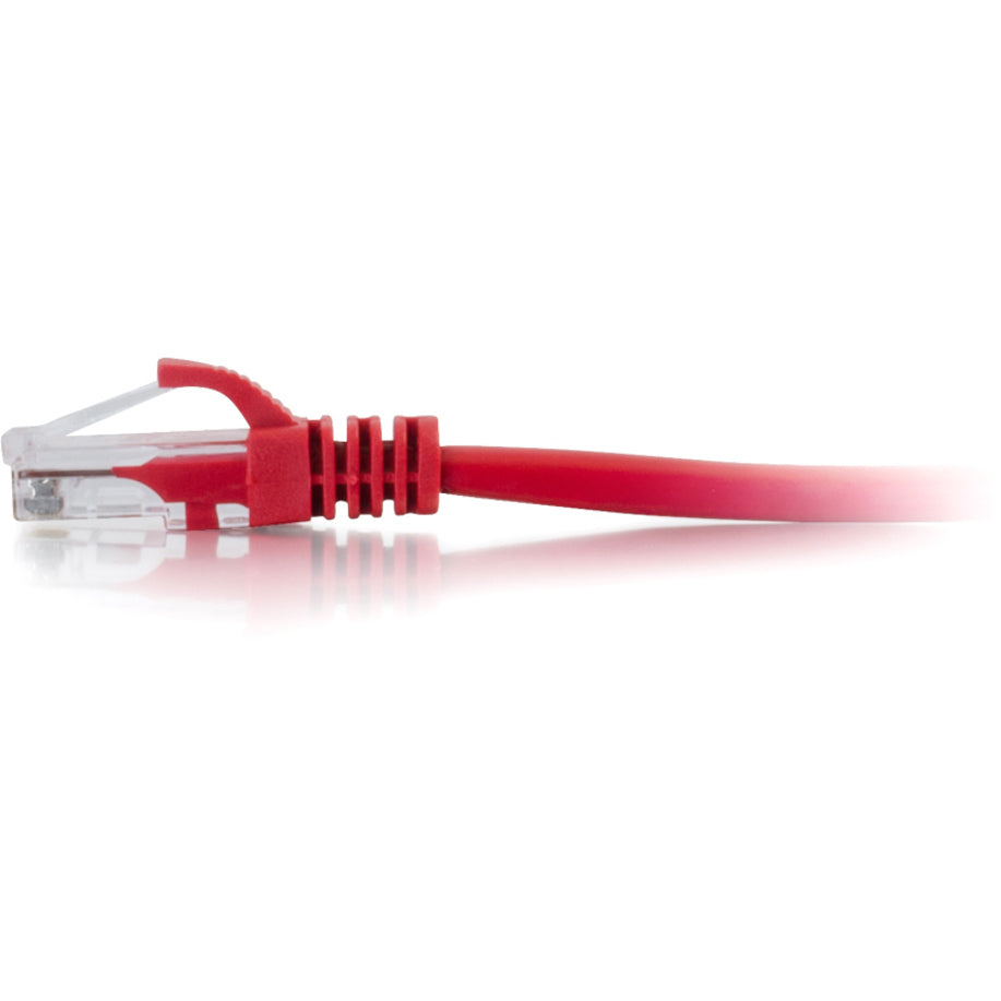 C2G-14ft Cat5e Snagless Unshielded (UTP) Network Patch Cable - Red