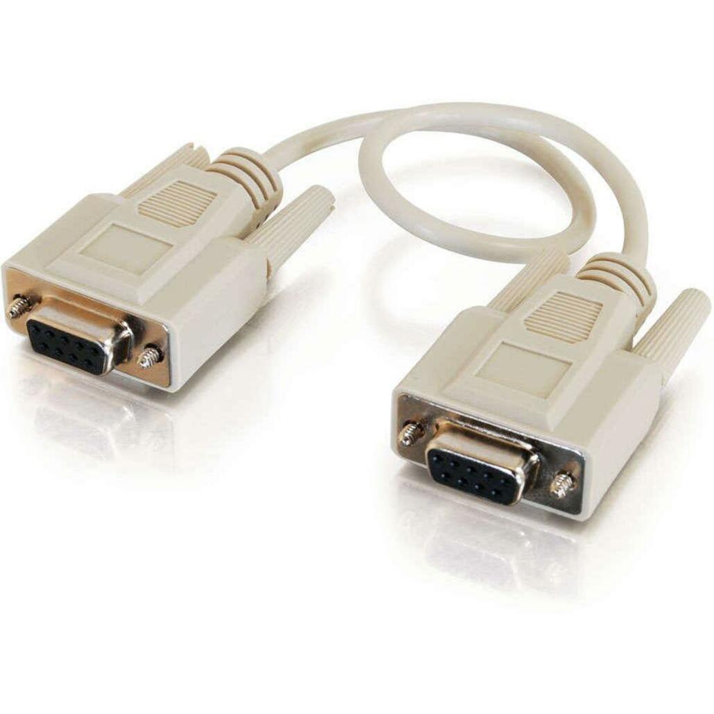 C2G 15ft DB9 F/F Null Modem Cable - Beige