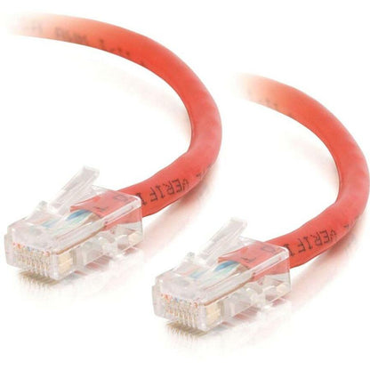 C2G-25ft Cat5e Non-Booted Crossover Unshielded (UTP) Network Patch Cable - Red