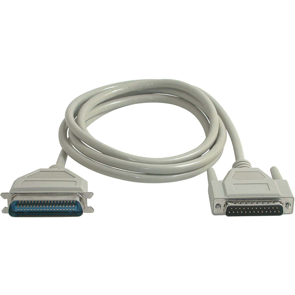 C2G 6ft DB25 Male to Centronics 36 Male Parallel Printer Cable