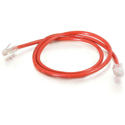 C2G-14ft Cat5e Non-Booted Crossover Unshielded (UTP) Network Patch Cable - Red