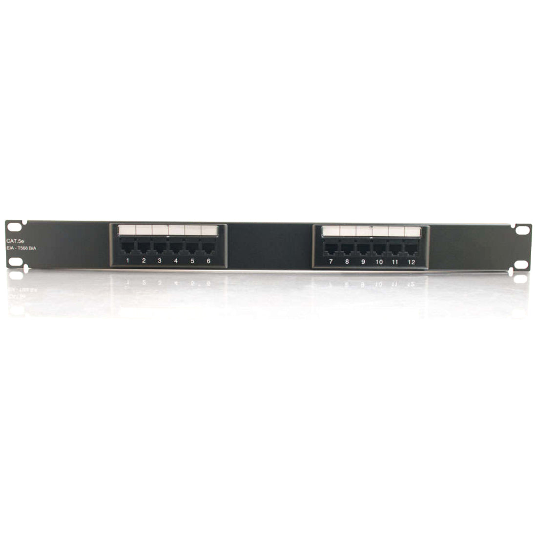 C2G 12-Port Cat5E 110-Type Patch Panel