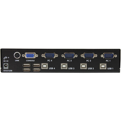 StarTech.com StarView SV431USB - KVM switch - USB - 4 ports - 1 local user - USB - 1U