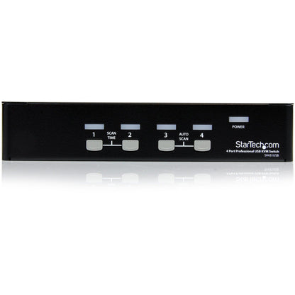 StarTech.com StarView SV431USB - KVM switch - USB - 4 ports - 1 local user - USB - 1U