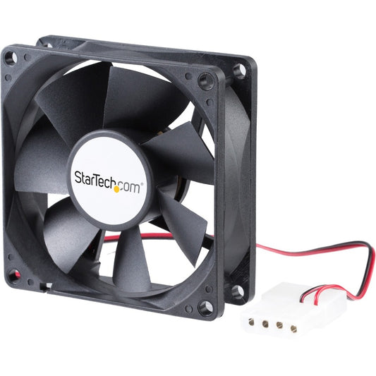 StarTech.com 80x25mm Dual Ball Bearing Computer Case Fan w/ LP4 Connector - System fan kit - 80 mm