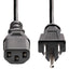 StarTech.com 6ft 1(1.8m) Computer Power Cord NEMA 5-15P to C13 10A 125V 18AWG Black Replacement AC PC Power Cord TV/Monitor Power Cable