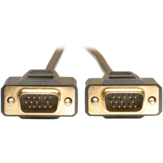 Tripp Lite 10ft VGA Monitor Gold Cable Molded Shielded HD15 M/M 10'