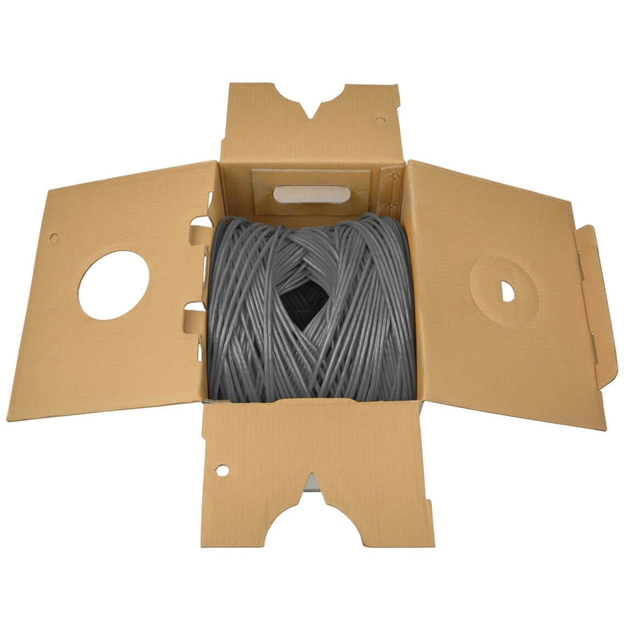 Tripp Lite Cat5e 350 MHz Solid Core (UTP) PVC Bulk Ethernet Cable Gray 1000 ft. (304.8 m) TAA