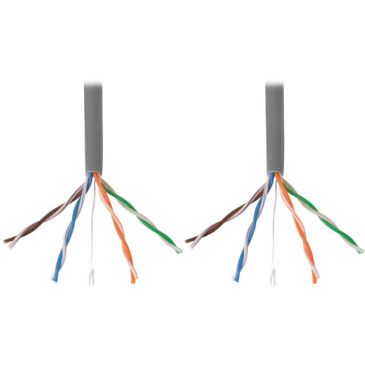 Tripp Lite Cat5e 350 MHz Solid Core (UTP) PVC Bulk Ethernet Cable Gray 1000 ft. (304.8 m) TAA