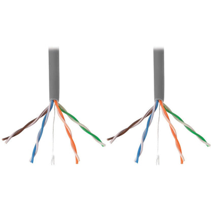 Tripp Lite Cat5e 350 MHz Solid Core (UTP) PVC Bulk Ethernet Cable Gray 1000 ft. (304.8 m) TAA