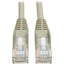 Tripp Lite Cat5e 350 MHz Snagless Molded (UTP) Ethernet Cable (RJ45 M/M) PoE Gray 10 ft. (3.05 m)