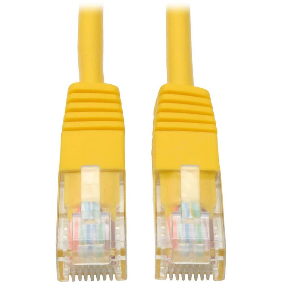 Tripp Lite Cat5e 350 MHz Molded (UTP) Ethernet Cable (RJ45 M/M) PoE Yellow 3 ft. (0.91 m)
