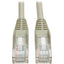 Tripp Lite Cat5e 350 MHz Snagless Molded (UTP) Ethernet Cable (RJ45 M/M) PoE Gray 3 ft. (0.91 m)
