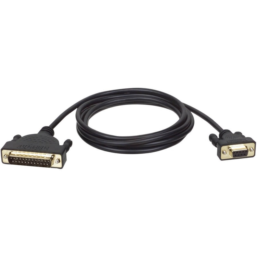 Tripp Lite 6ft AT Serial Modem Cable Gold Connectors DB25M to DB9F M/F 6'